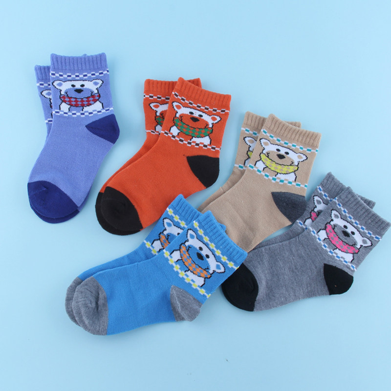 儿童袜子5双装礼盒装秋冬季厚款儿童男女袜透气袜子-雪皓子|ruв категории Детская одежда, носки (детей в возрасте 0 - 16) - от Buy2taobao.com для оказания профессиональной услуги покупки агента Taobao