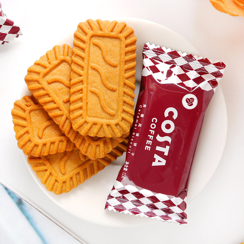 COSTA焦糖风味饼干咖啡饼干网红下午茶盒装休闲零食喜饼伴手礼