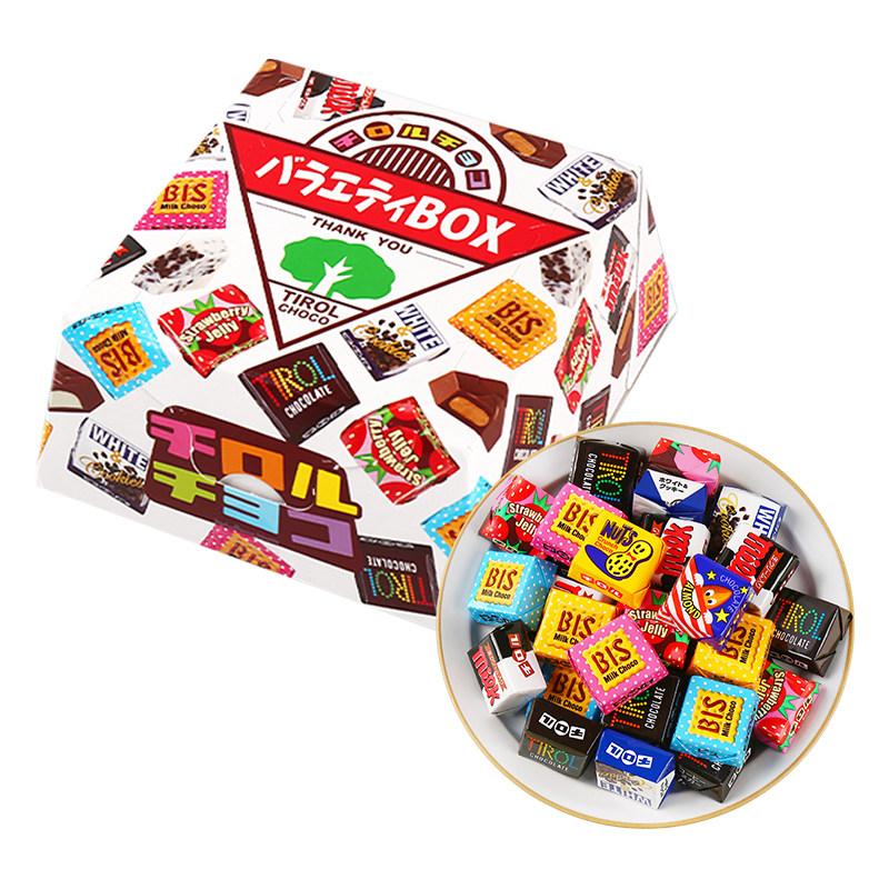 日本进口零食Tirol松尾夹心巧克力礼盒装儿童礼物情人节年货糖果