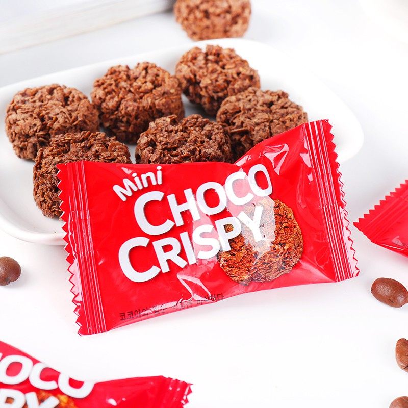 MINI CHOCO CRISPY迷你巧克力牛奶燕麦巧克力饼干麦脆网红小吃酥