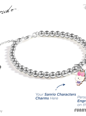 香港代购Crudo 迪士尼米奇水晶纯银情侣手绳维尼熊轻奢手链生礼物