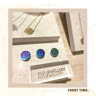 香港代购 激光郭晶晶款 Jewellery香薰扩香石精油口罩扣限量版 Flo