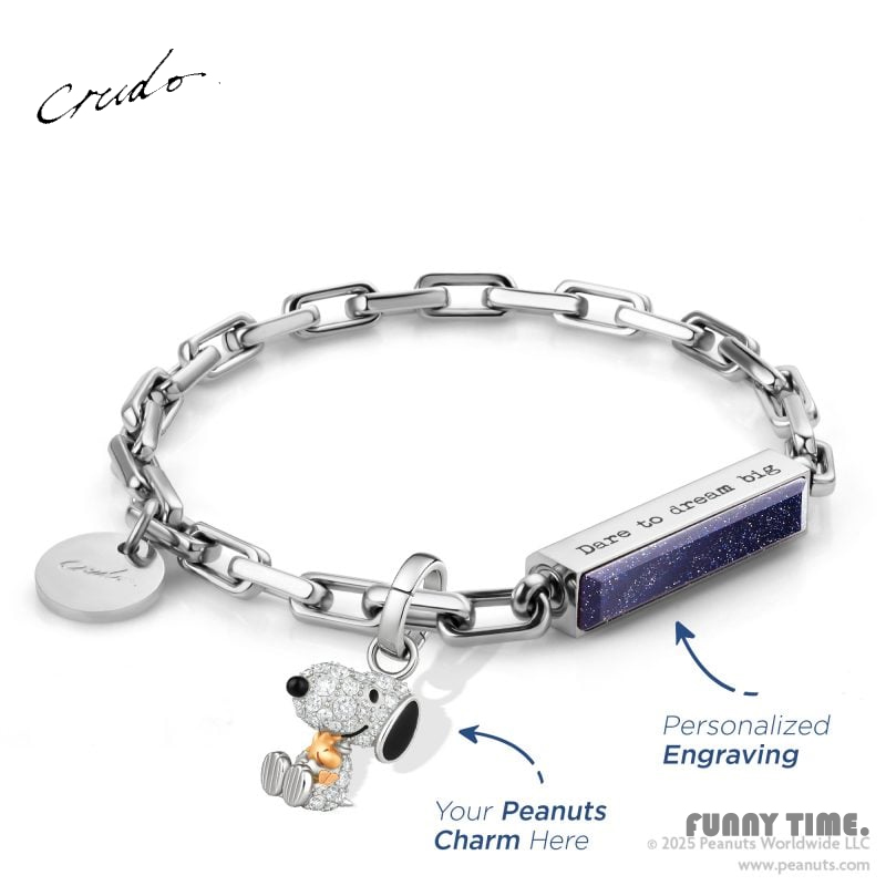 Crudo史努比贝母手链情侣礼物