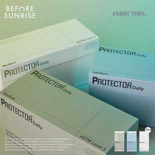 冷淡单色成人女士口罩30片一盒 Daily口罩时尚 香港代购 Protector