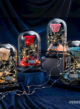 香港代购Crudo Leather玫瑰永生花星空保鮮花新婚生日礼物送女生