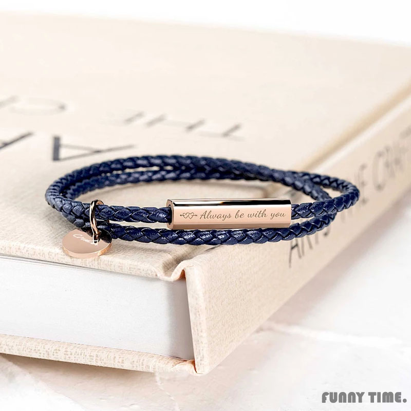 Crudo经典皮革手链情侣礼物