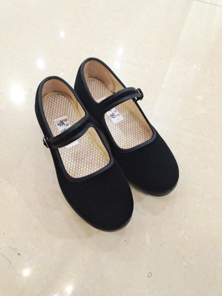 恒鼎盛老北京布鞋平绒一带鞋酒店工作鞋平底防滑黑色上班鞋舞蹈鞋