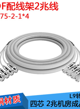 BNC-CC4 C3 L9 2M两兆线E1接头成品跳线syv75-2-1*4同轴线DDF转接
