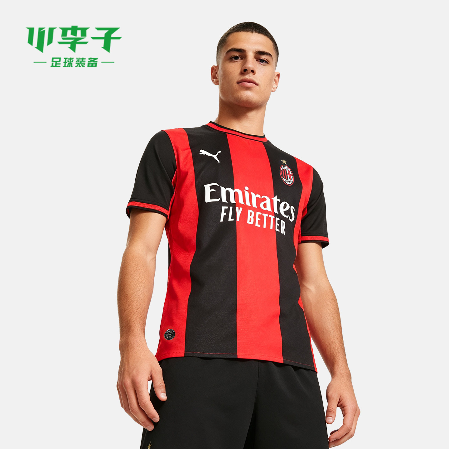 小李子PUMA彪马26-27赛季AC米兰主场球员版短袖球衣成人784120 01