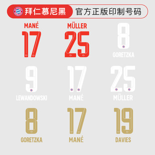 小李子:拜仁慕尼黑主场/客场单印号足球服正版号单印号不含球衣