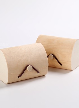 喜糖盒桦木树皮盒圆桶茶叶罐药材曹州工艺包装喜糖盒包装木皮罐