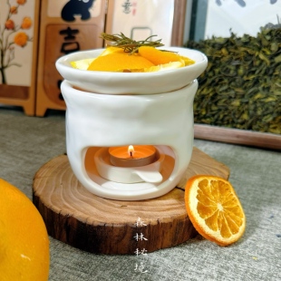 森林秘境 陶瓷烘烤炉 烤圣木 雪松 可干烧 烤茶炉 扩香炉香薰烤炉