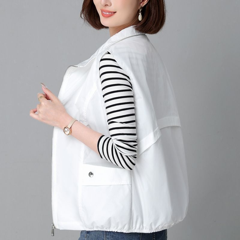 【带透气网】夏薄款马夹背心女短款中年妈妈外穿坎肩休闲百搭马甲