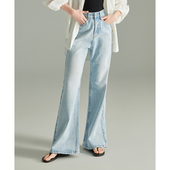 ｜时髦率性進口料破洞直筒阔腿长裤 PALO WIETING｜牛仔裤 25春夏