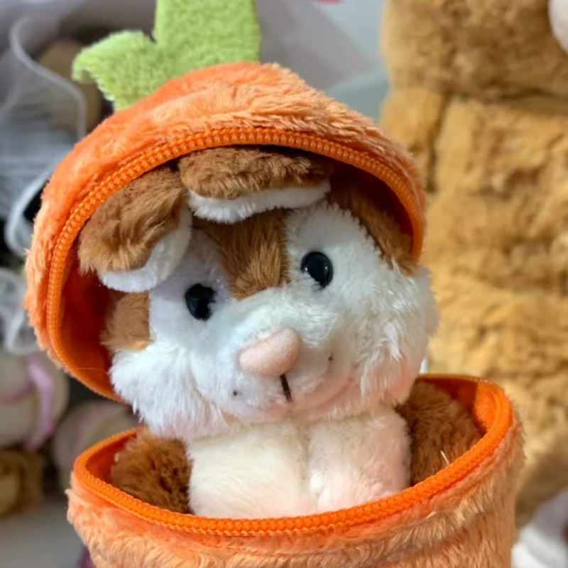 毛绒变身胡萝卜兔子汽车钥匙扣链