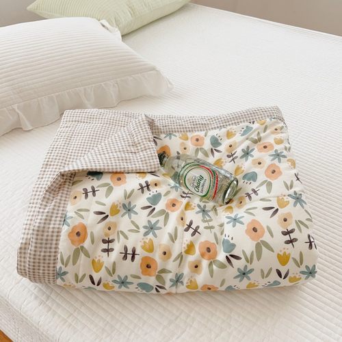 新疆棉花被全棉斜纹纯棉夏凉被