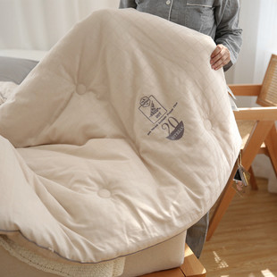 55%大豆纤维被纯棉被子冬被被芯加厚保暖春秋单人冬季 全棉被芯