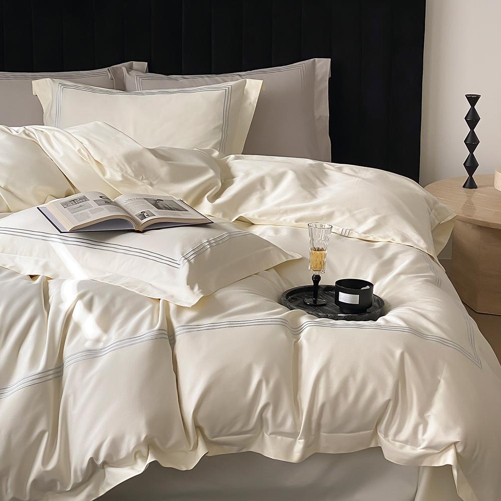 简约线条四件套纯棉磨毛北欧风