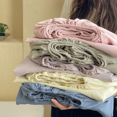 长绒棉100s贡缎床单床笠加厚磨毛