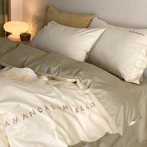 在耳边简约轻奢风纯棉四件套