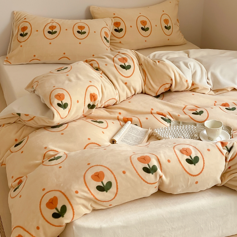 简约三件套牛奶绒复古进口导电丝