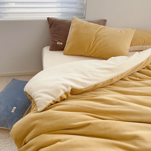 秋冬加厚牛奶绒四件套珊瑚绒