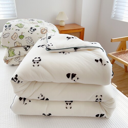 牛奶针织棉冬季大豆纤维被芯