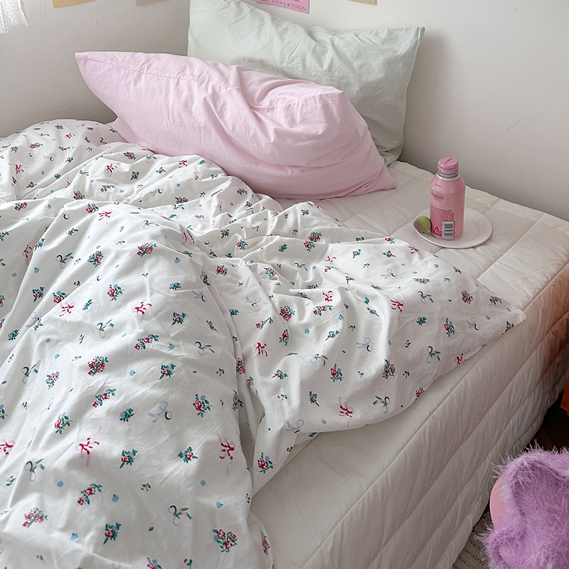 田园风纯棉小碎花单件被套