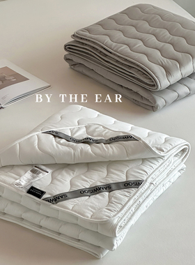 在耳边纯棉白色床褥垫子家用榻榻米床垫保护防脏软垫子四季通用