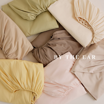 100S全棉磨毛床单床笠简约纯色