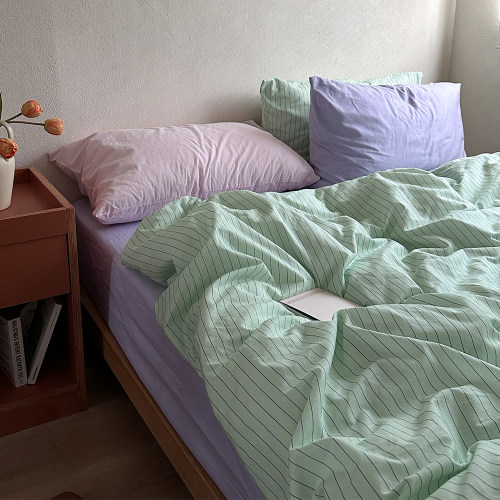 全棉斜纹四件套学生宿舍床单床笠