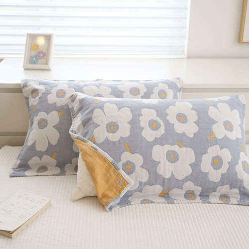 在耳边全棉纱布枕巾防滑吸湿吸汗