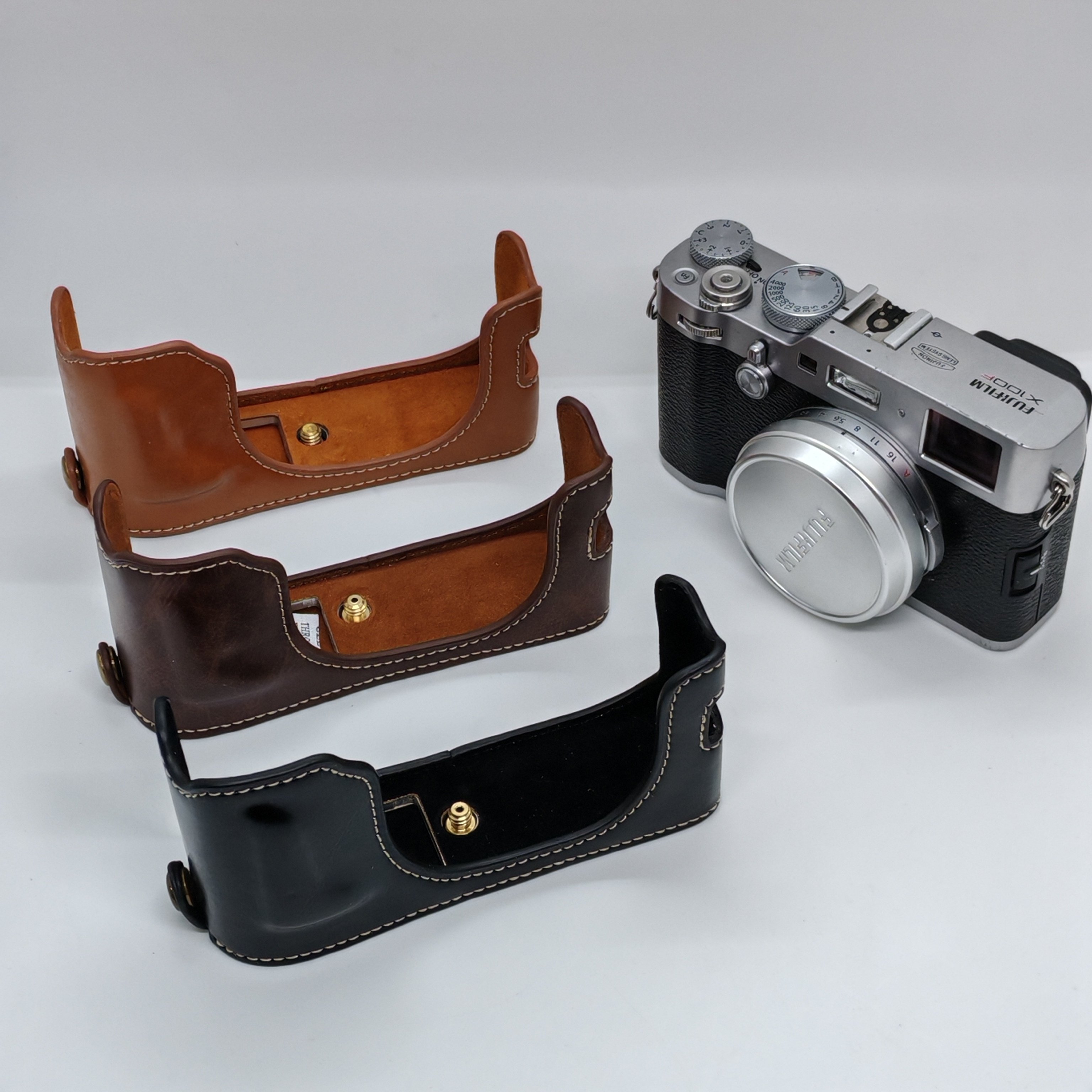 适用富士X100F相机五金板相机油皮底座皮壳简约抗压结实相机配件,3C数码配件,数码相机包,淘宝优惠券,粉丝福利购,淘宝优惠卷