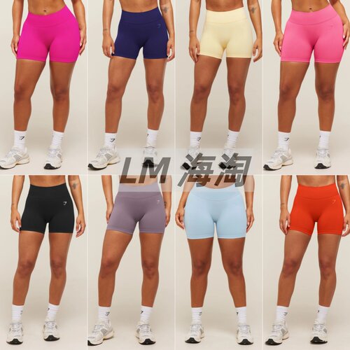 正品代购GYMSHARK Lift seamless2.0健身运动提臀无缝短裤瑜伽裤