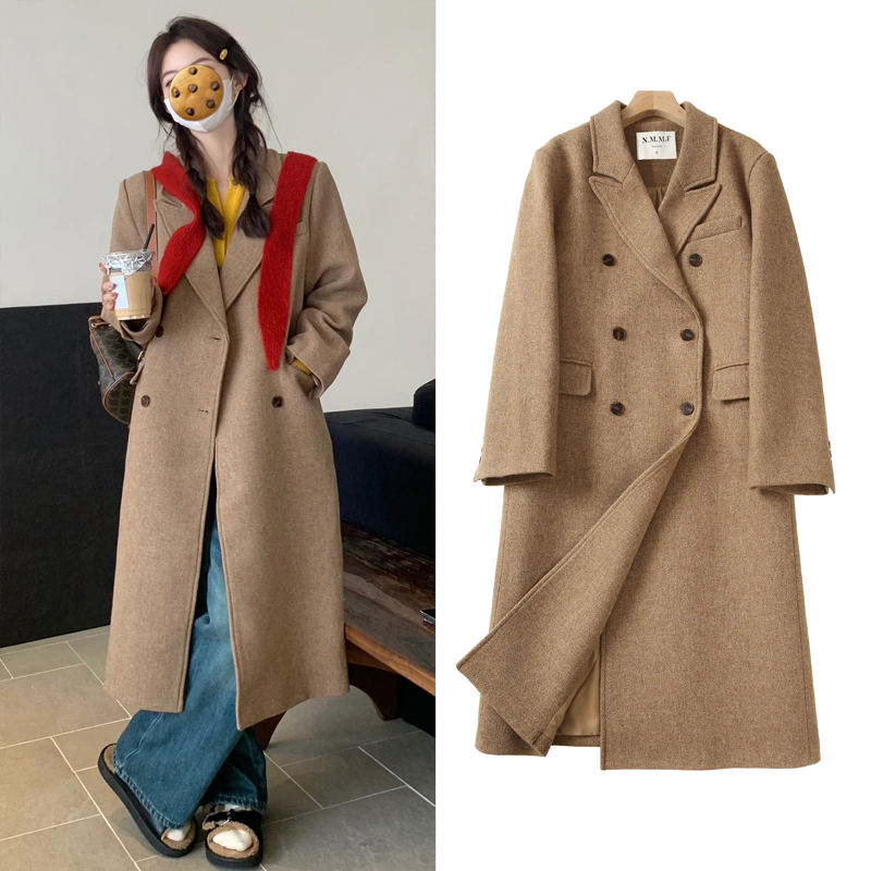 网红同款羊毛大衣厂家直销