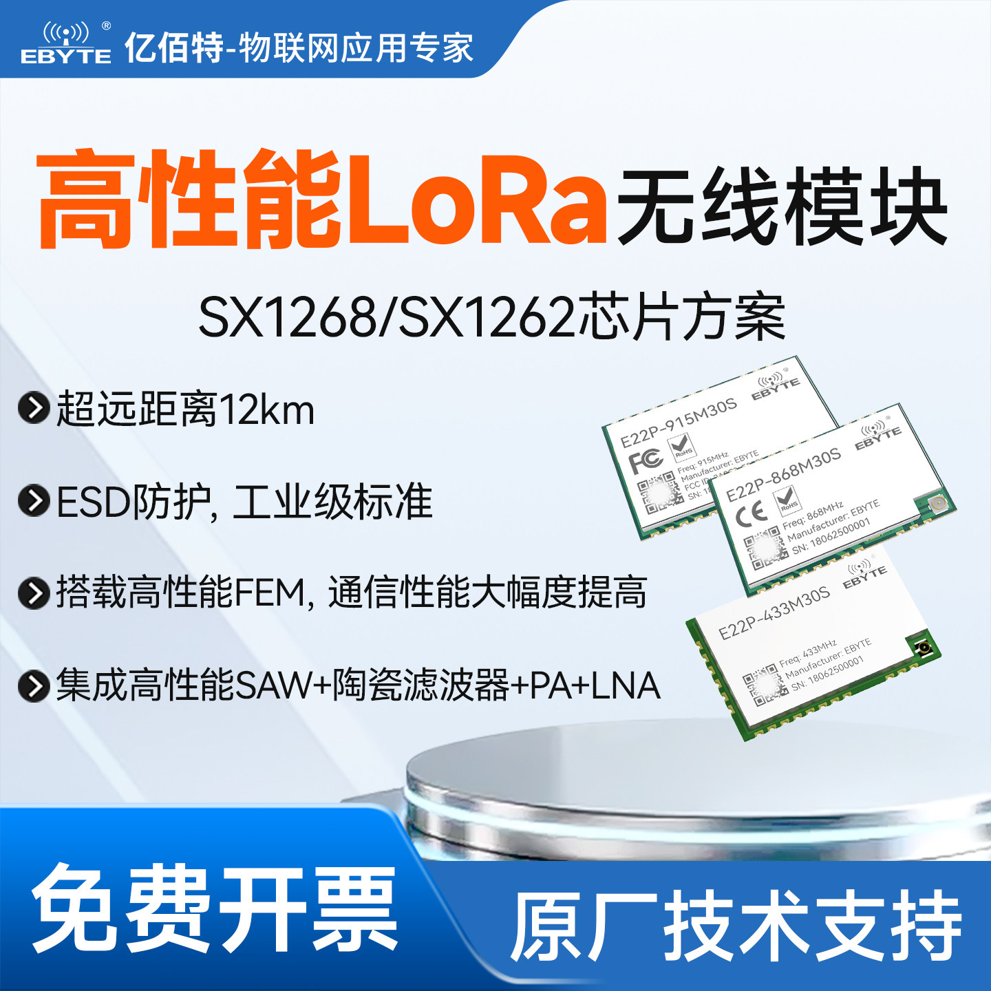 高性能LoRa模块SX1262/1268方案