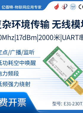 穿墙王230M/无线数传模块|AX5043窄带无线|透明传输|穿透超433M