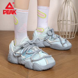 匹克态极6371解构版休闲鞋男女鞋厚底增高老爹鞋时尚轻便运动鞋夏