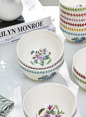 英国Portmeirion波特美林花草园Meadow系列餐碗彩色花卉饭碗餐具