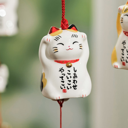 药师窑财猫风铃挂饰挂件小礼物