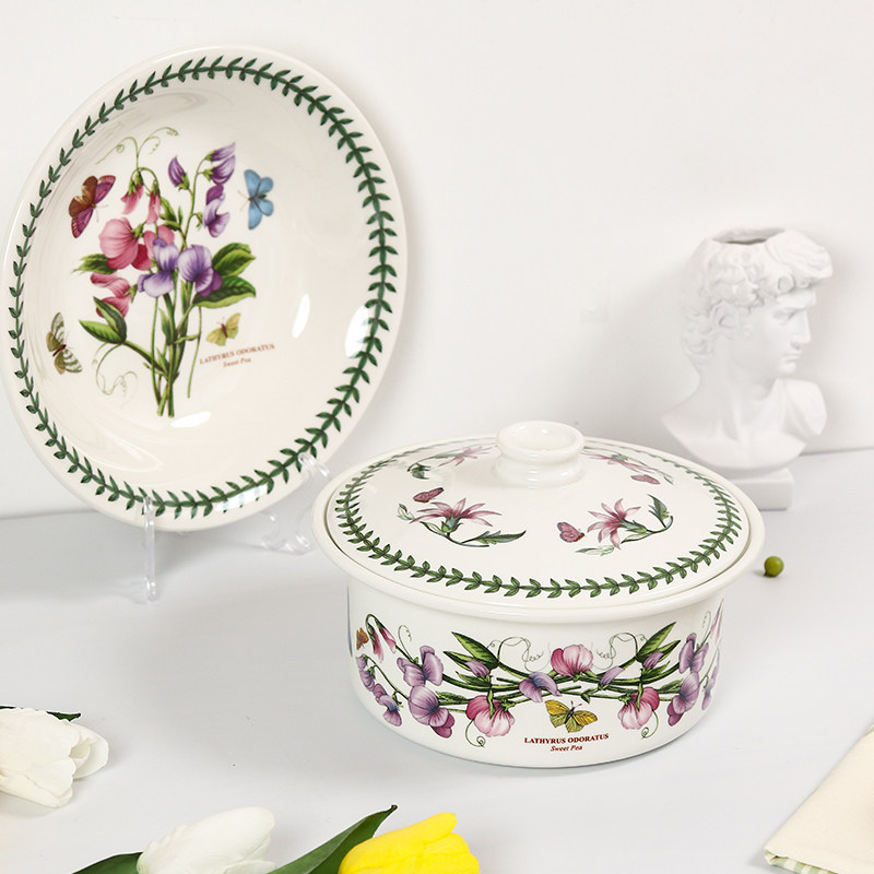 英国Portmeirion波特美林陶瓷餐碗花草园汤碗大号沙拉碗欧式餐具,餐饮具,碗,淘宝优惠券,粉丝福利购,淘宝优惠卷