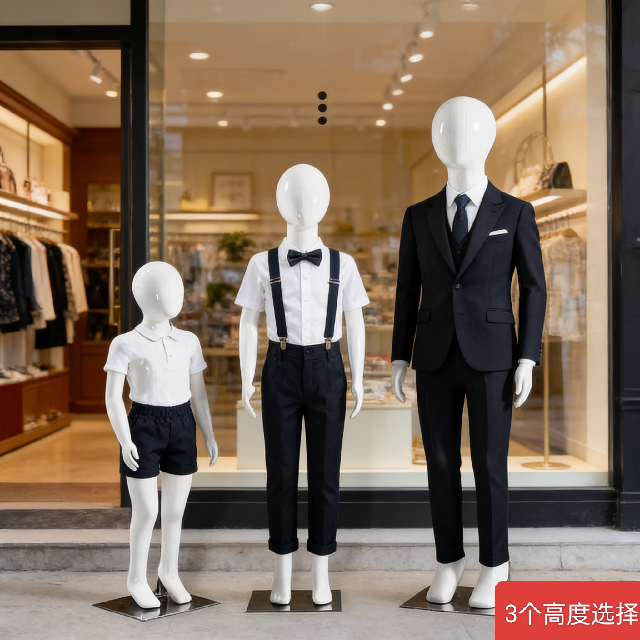 儿童模特道具全身小人儿假人模型人偶衣架橱窗童装店衣服展示架子