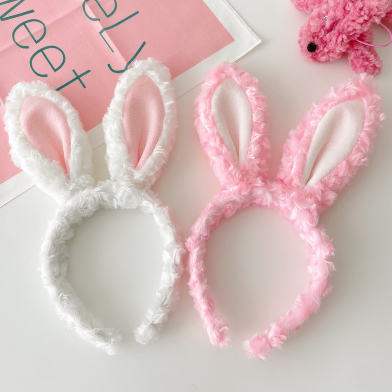吉娜同款兔耳朵发箍kc兔子卡通女