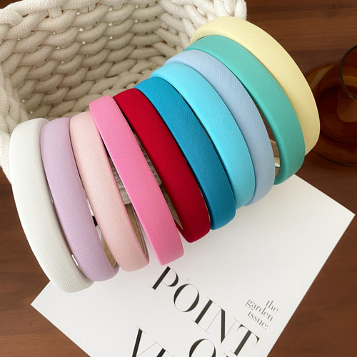 在逃公主彩色海绵发箍窄边甜美女