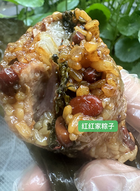 浙江江山特产私房粽江山红豆粽鲜肉粽10个装手工粽农家美食
