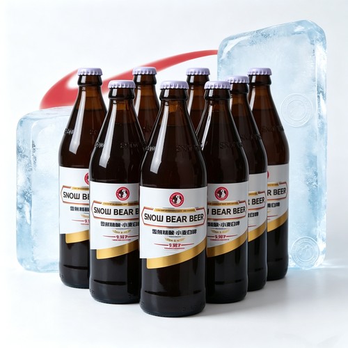 雪熊啤酒精酿小麦整箱产地发酵