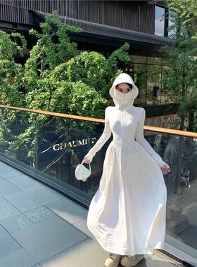 全身长款防晒女夏修身冰丝防晒服