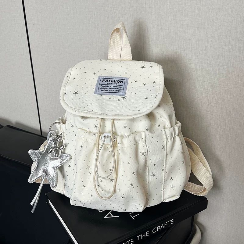 高颜值星星双肩包韩系大