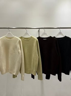 正品现货百分百韩代韩东大门WOODSAGE羊毛圆领羊绒毛衣