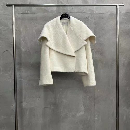 正品现货冬季韩国东大门mute翻领苏丽羊绒短款毛呢大衣外套